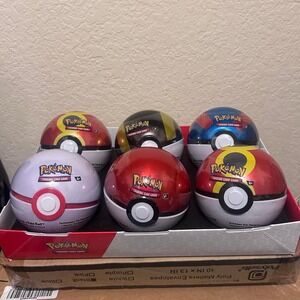 Pokemon TCG Poke Ball Tin 6 Pack Sealed
